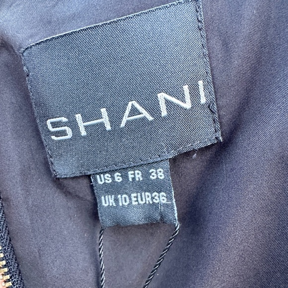 FOCUS by Shani Metallic Jacquard A-Line Dress size 6 - Picture 10 of 13